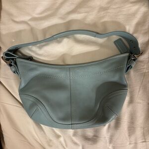 Coach Baby Blue Mini Soho Hobo Shoulder Bag